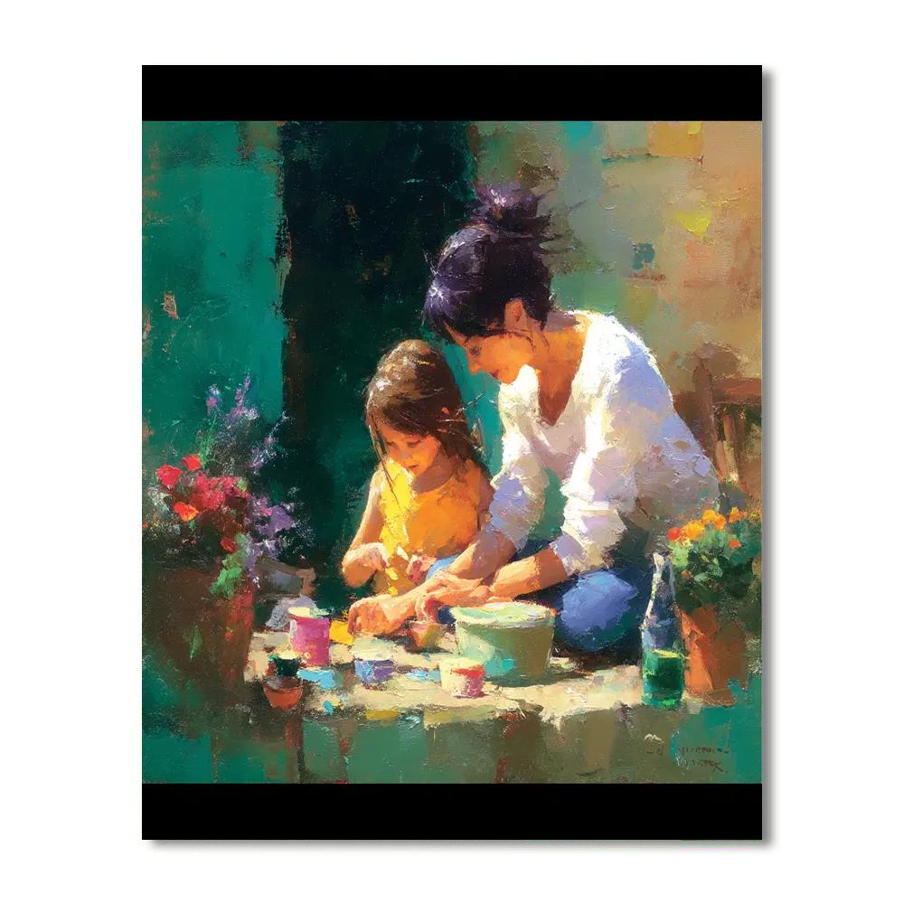 Hearts United In Love DIY Paint By Numbers