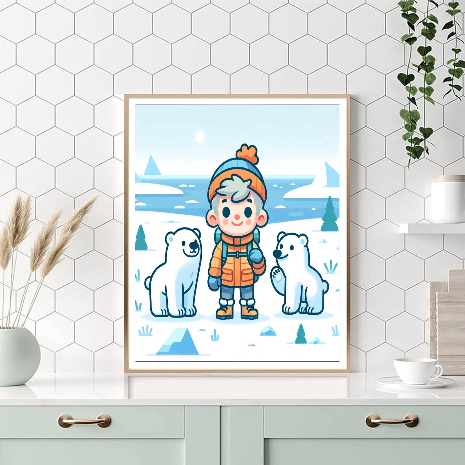 Artic Explorer Expedition Number Painting