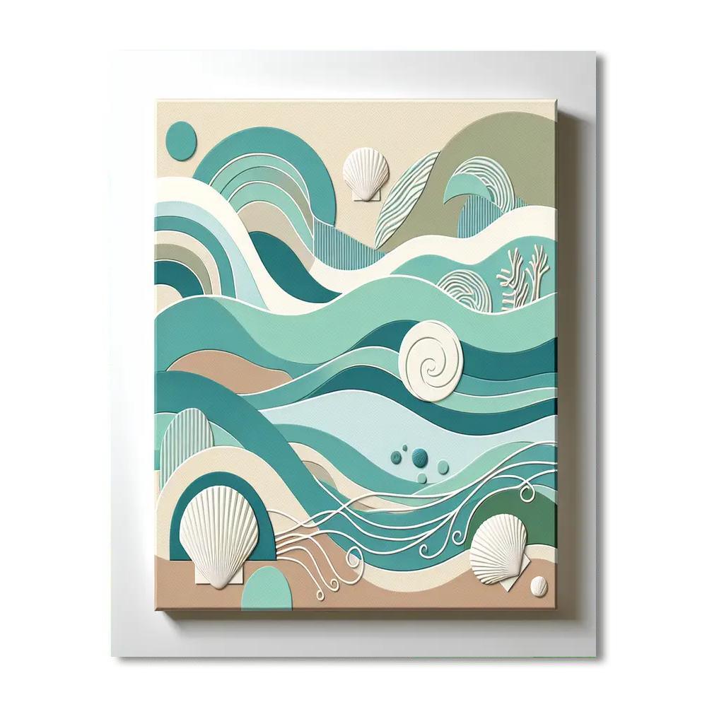 Ocean Bliss Wall Decor Painting Number Kit