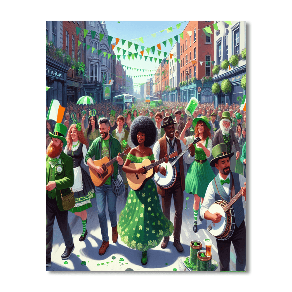 St. Patrick's Day Festival - Dublin, Ireland Number Painting