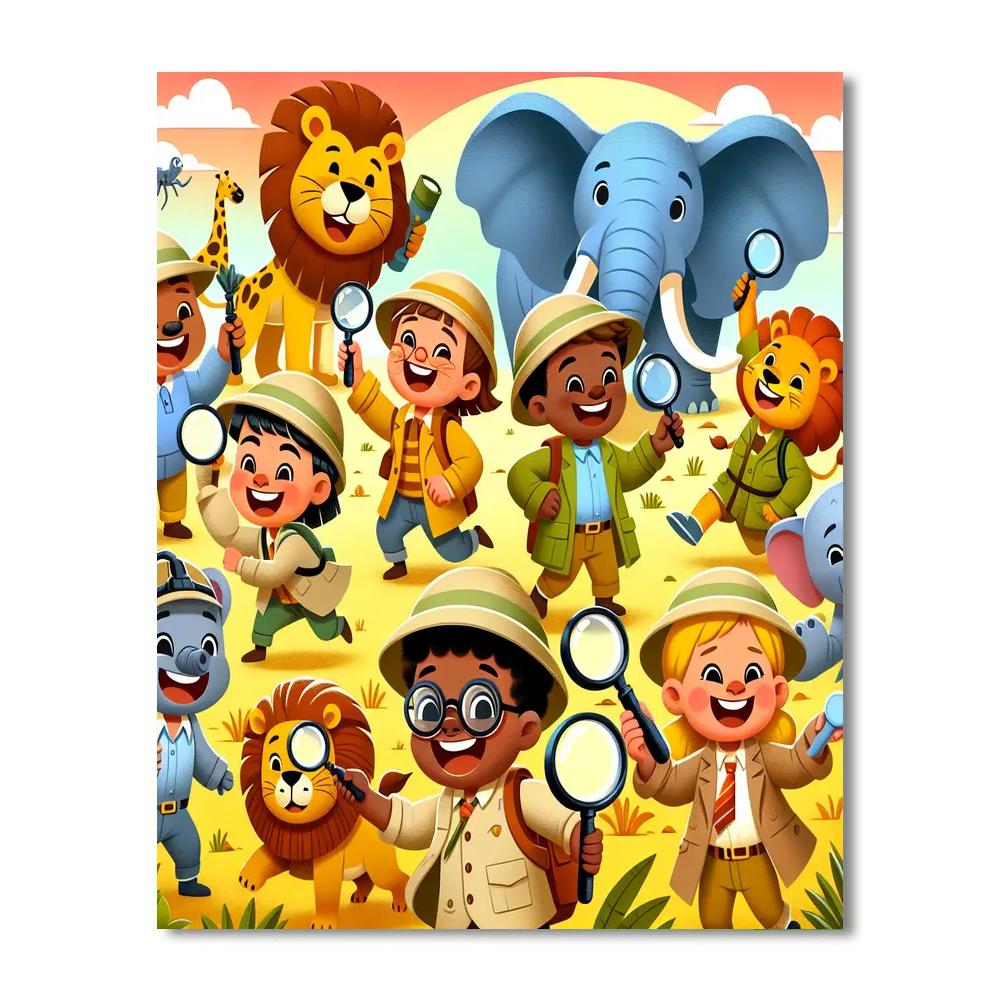 Safari Mystery Quest DIY Paint By Numbers