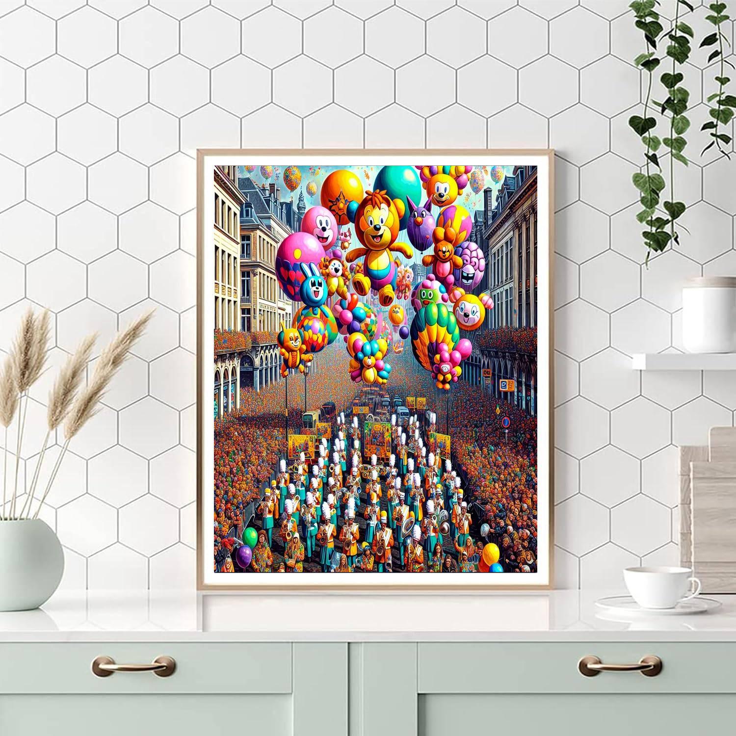 Balloon Day Parade - Belgium Paint By Numbers Art