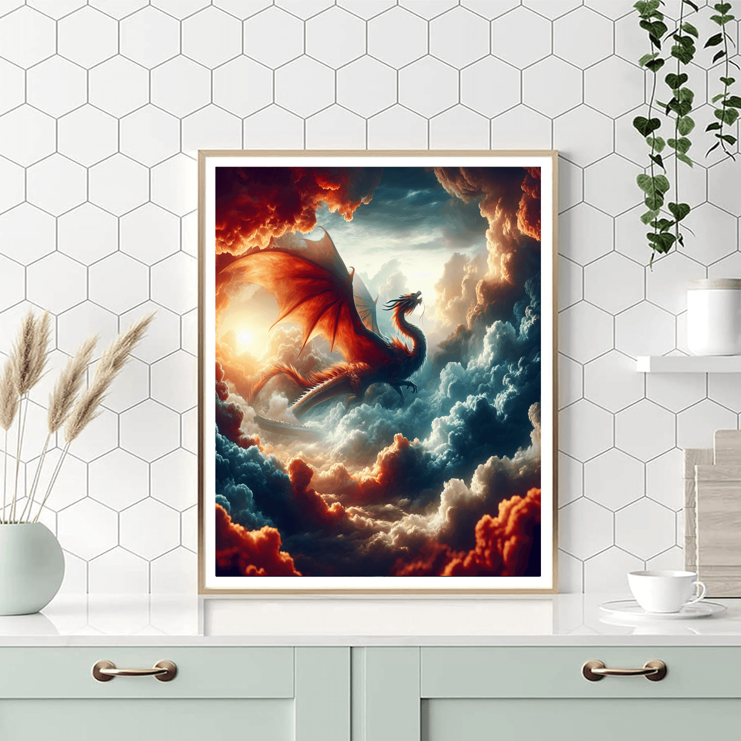 Dragon's Flight Paint By Numbers