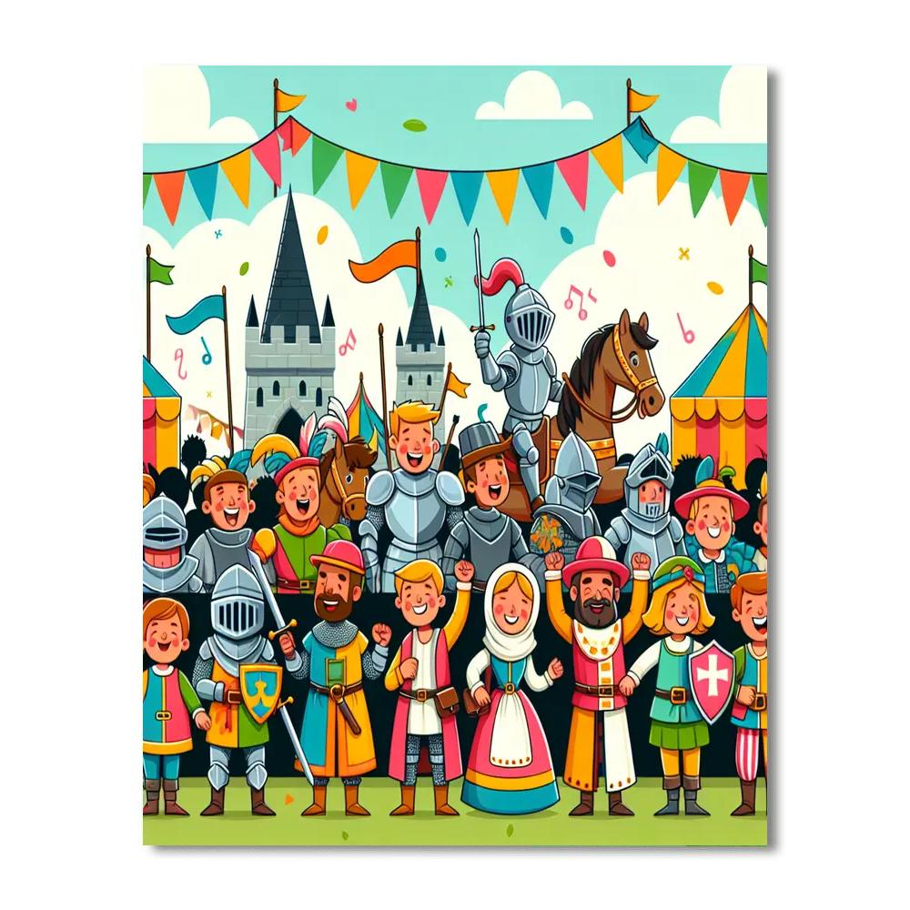 Merry Medieval Merriment Paint By Numbers