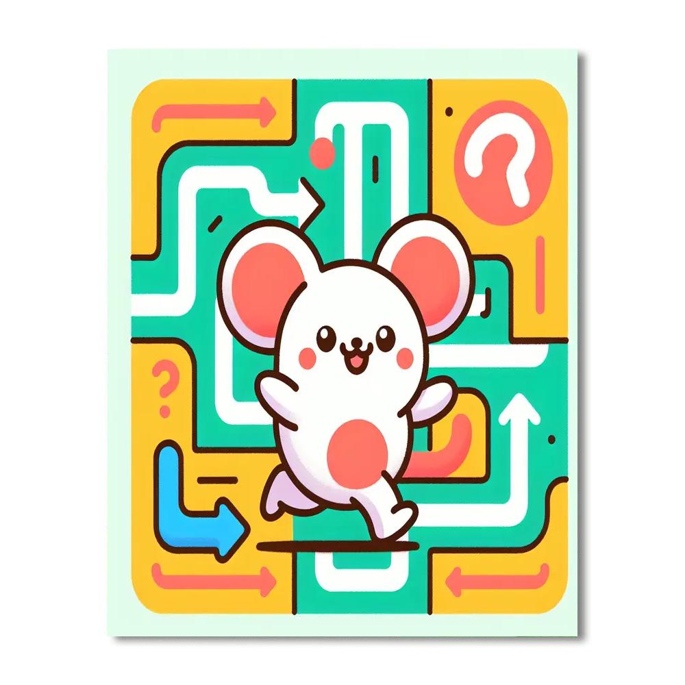 Mystery Maze Adventure Paint By Numbers