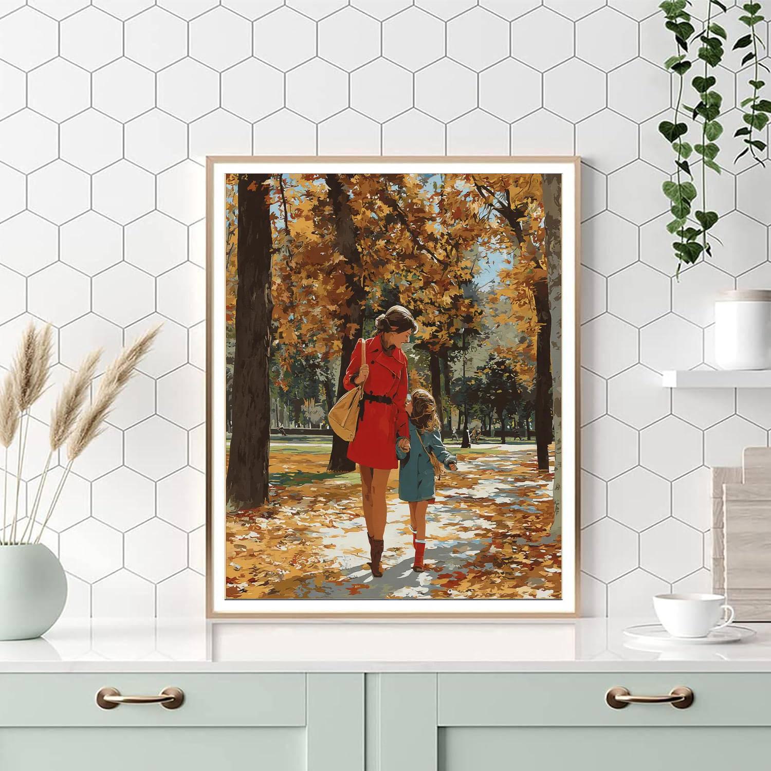 A Stroll Through Time With Mom DIY Paint By Numbers