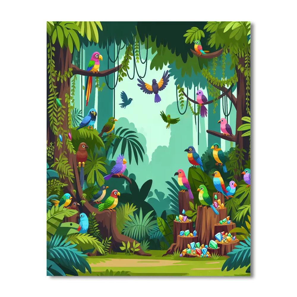 Rainforest Canopy Climb Paint By Number