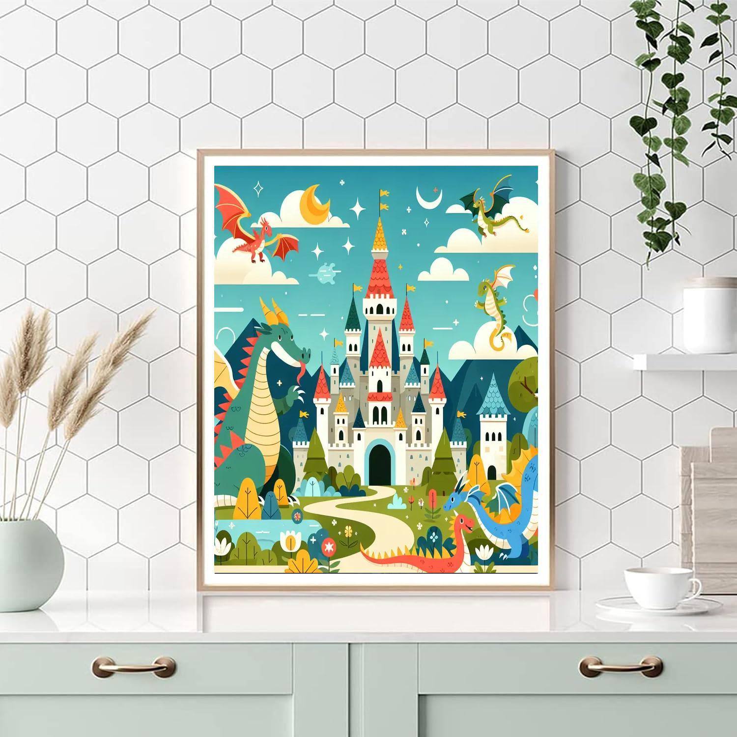 Dragon's Kingdom Adventure Paint By Color