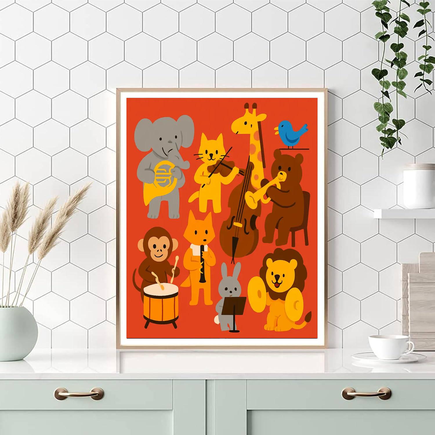 The Animal Orchestra Paint By Number