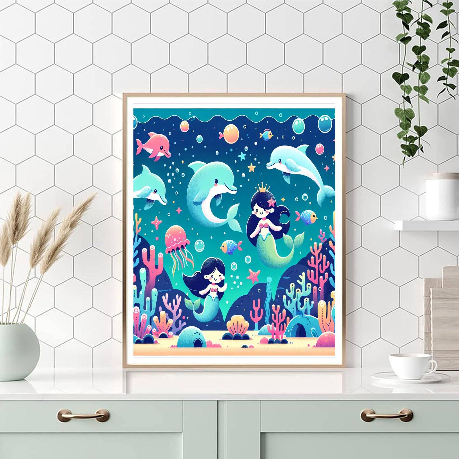 Enchanted Ocean Tale Paint By Numbers Art
