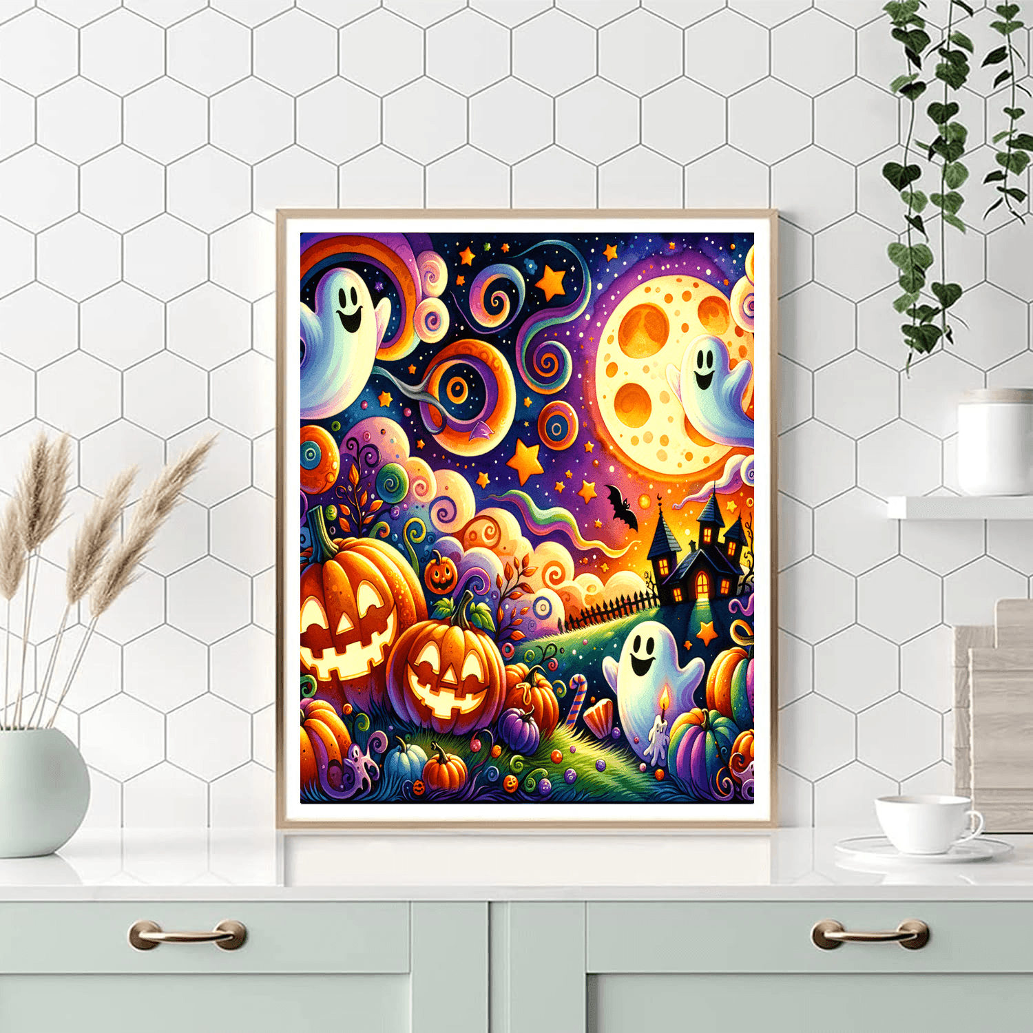 Whimsical Halloween Night Paint By Numbers Kits