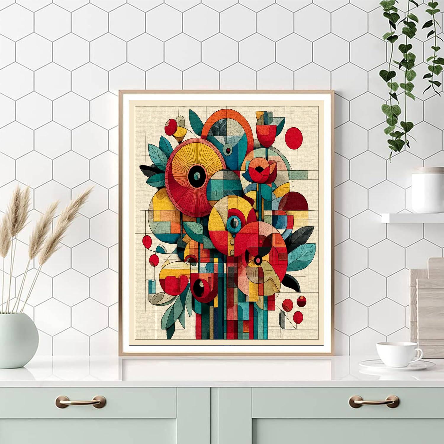 Picasso Inspired Picasso's Floral Carnival  Paint By Number