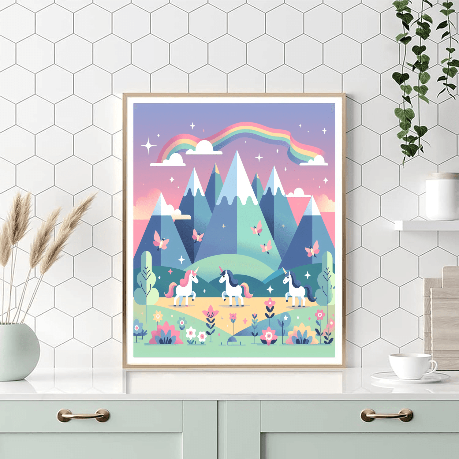 Magical Unicorn Valley Paint By Number