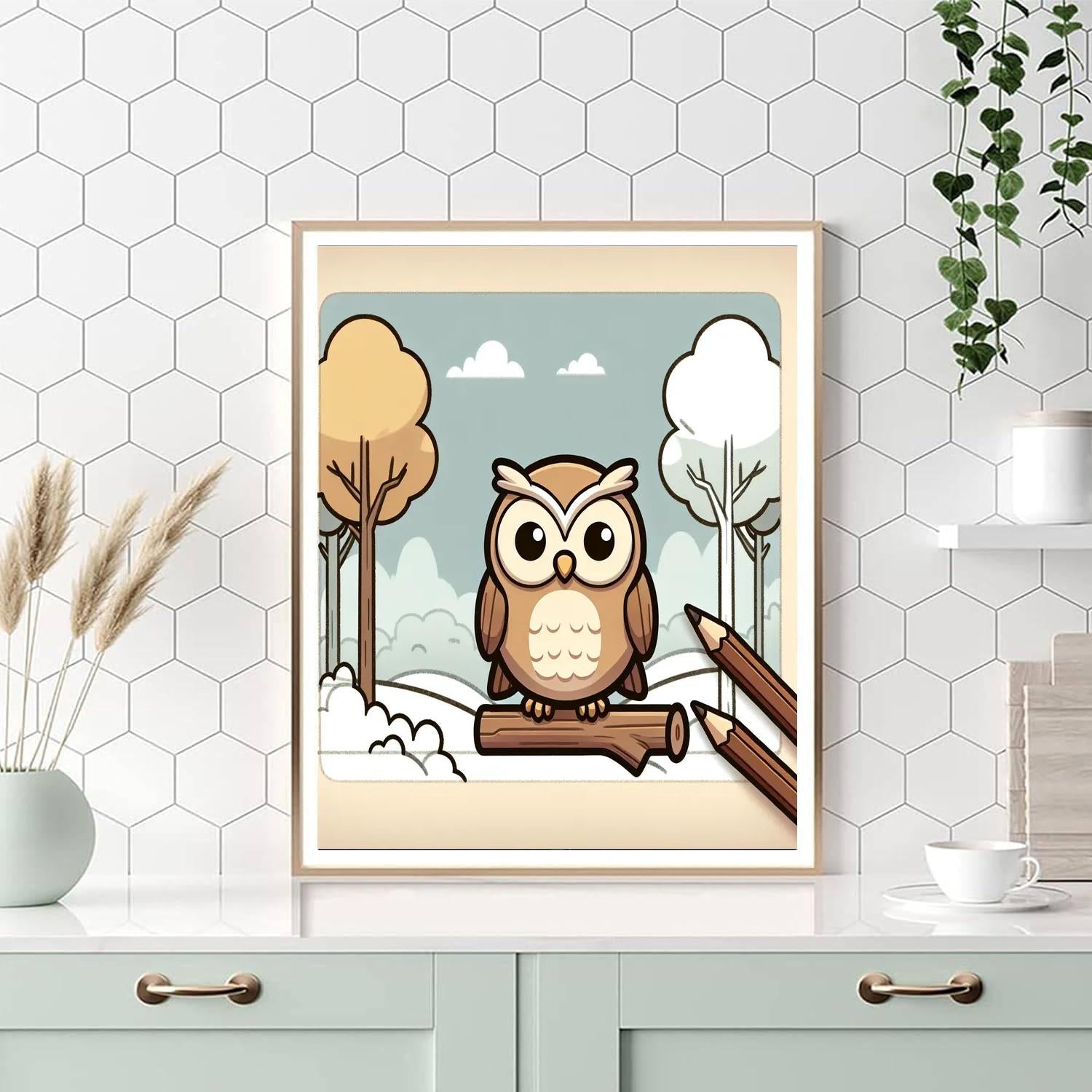 Giggle Guru Owl Numbered Painting Kits