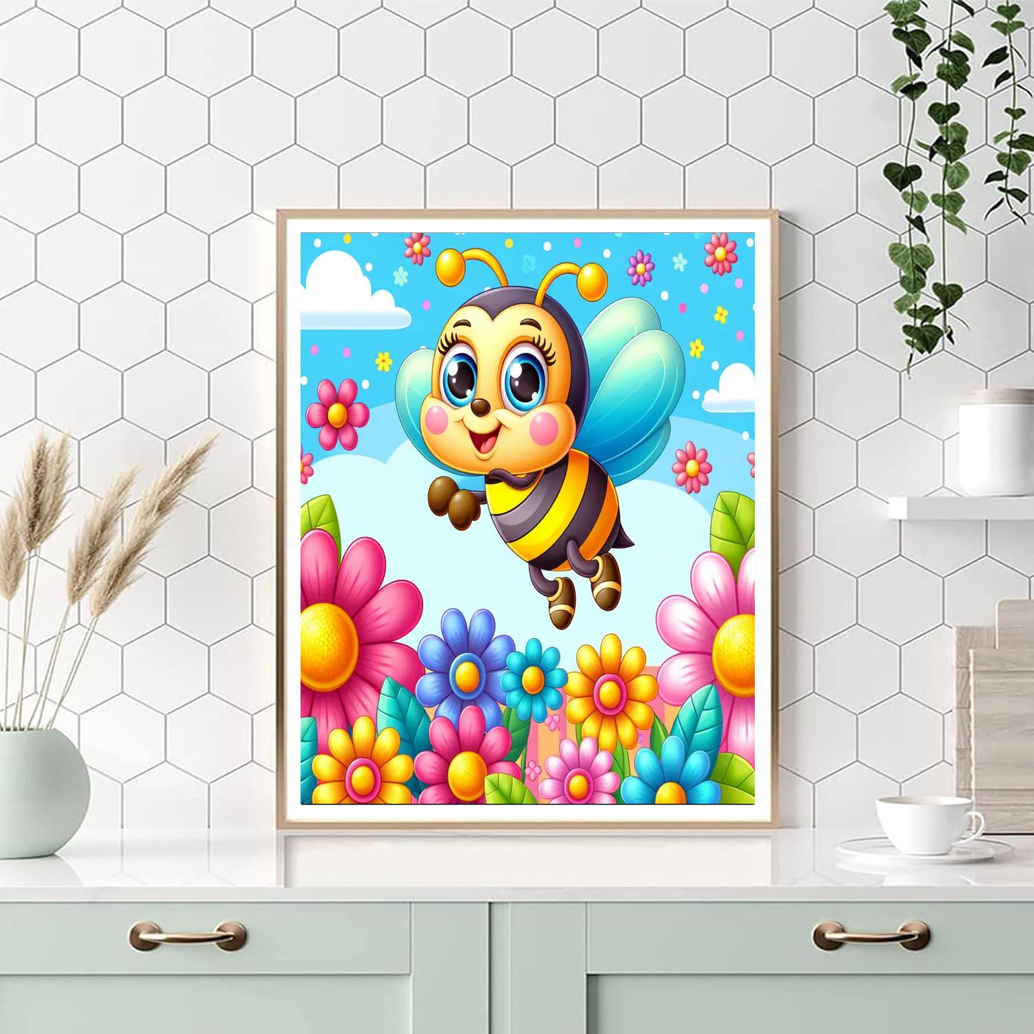 Happy Bee Paint By Color