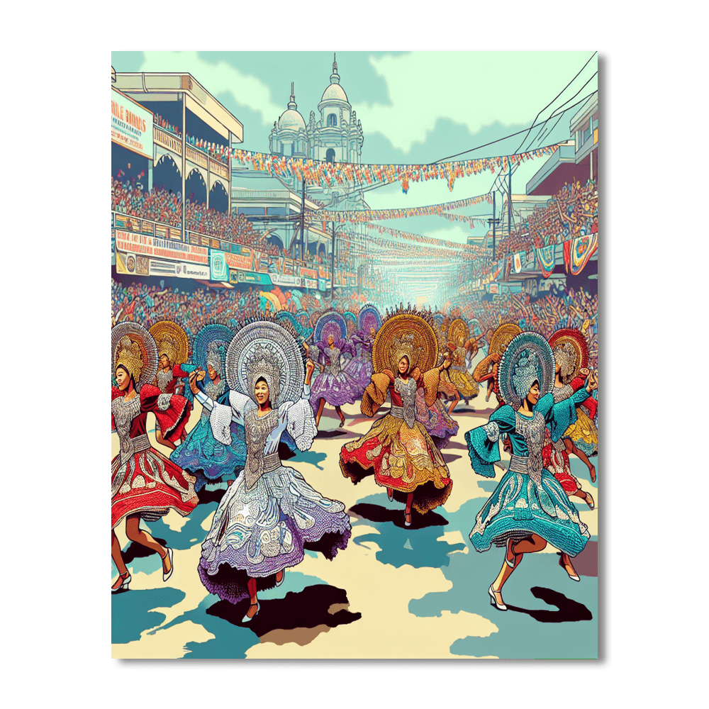 Sinulog Festival - Philippines Number Painting