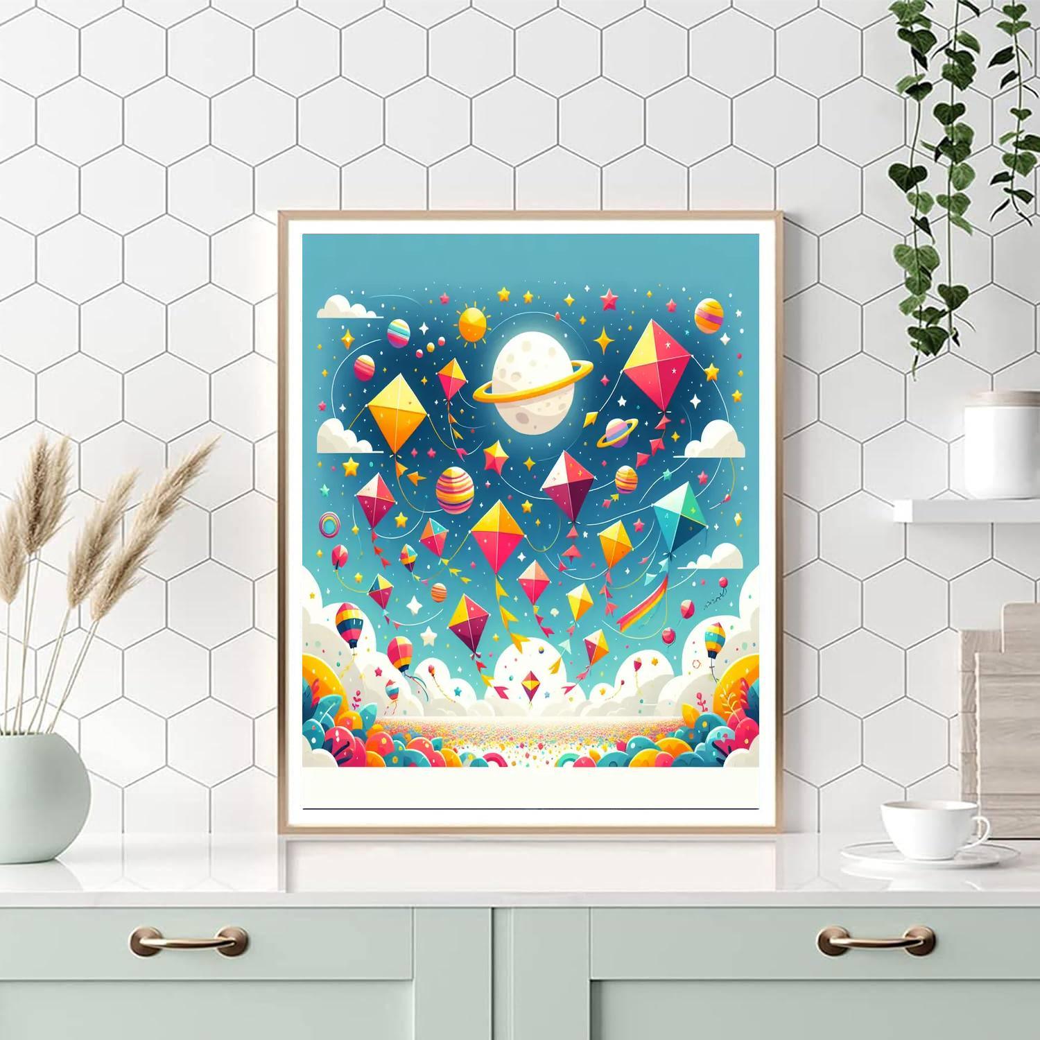 Cosmic Kites Numbered Painting Kits