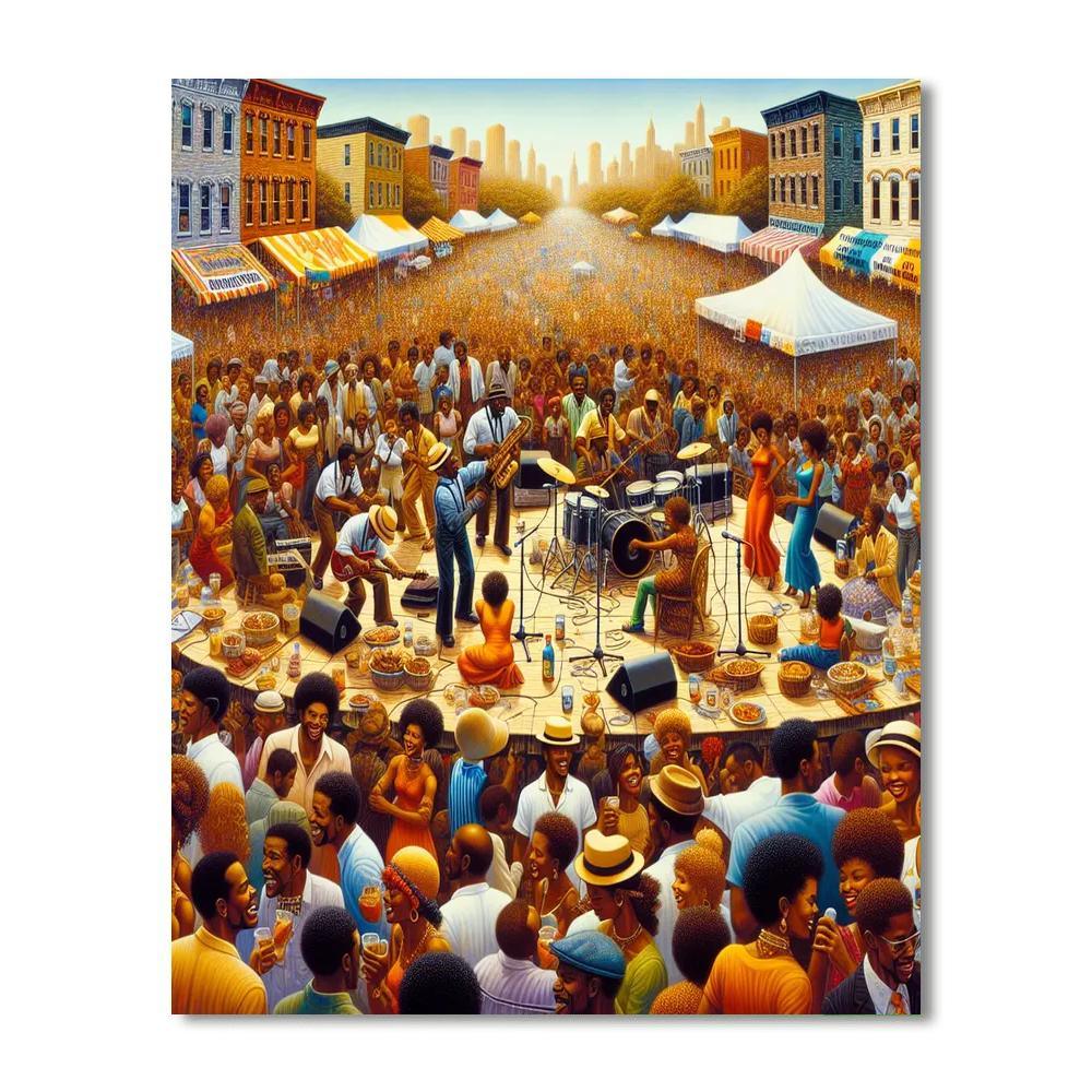 Harlem Renaissance Festival Numbered Painting Kits