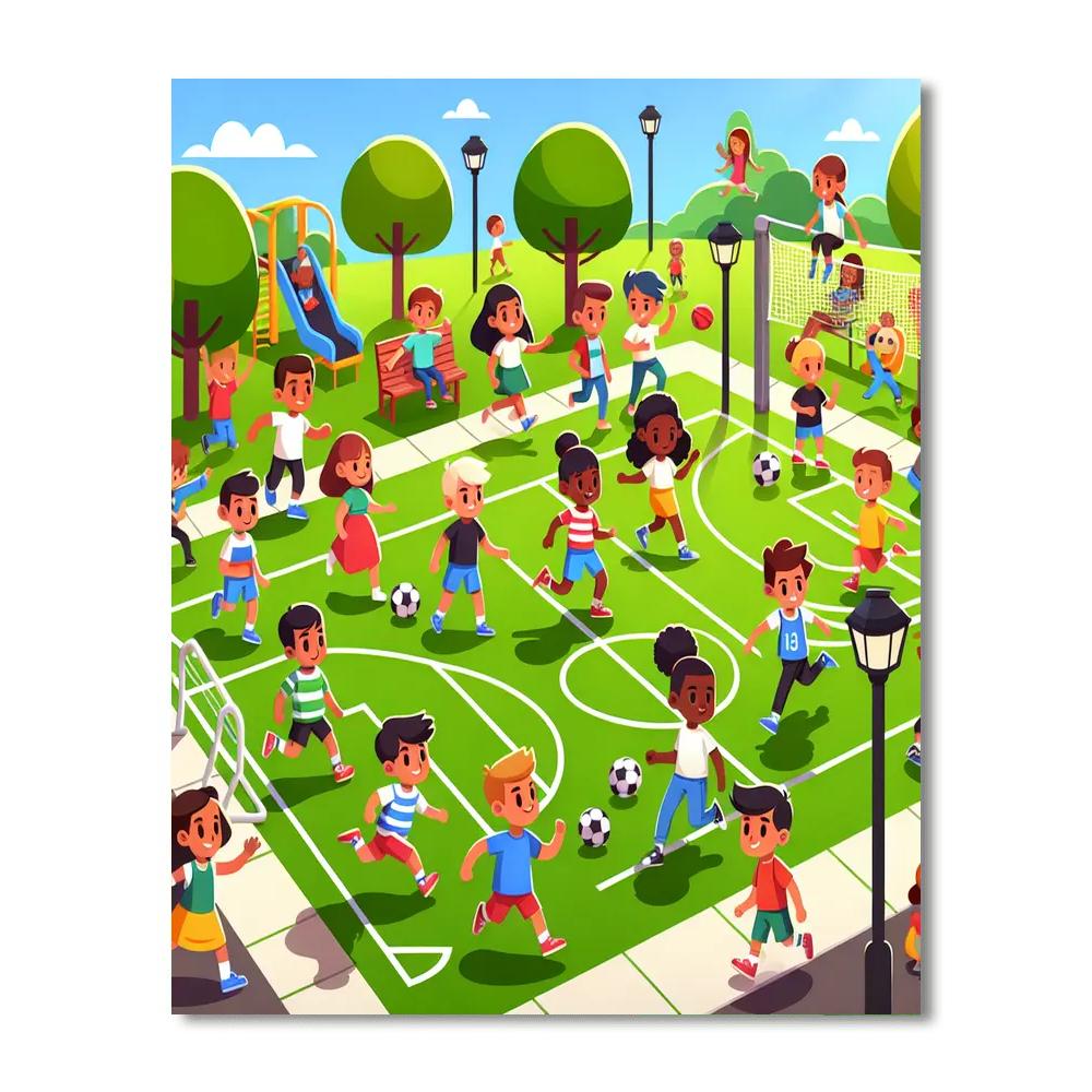 Sports Fun Fiesta Paint By Numbers