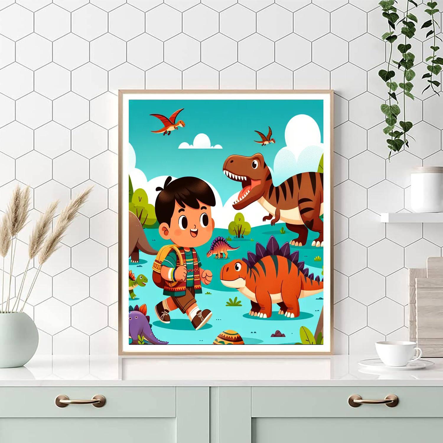 Dinosaur Expedition Quest Paint By Number