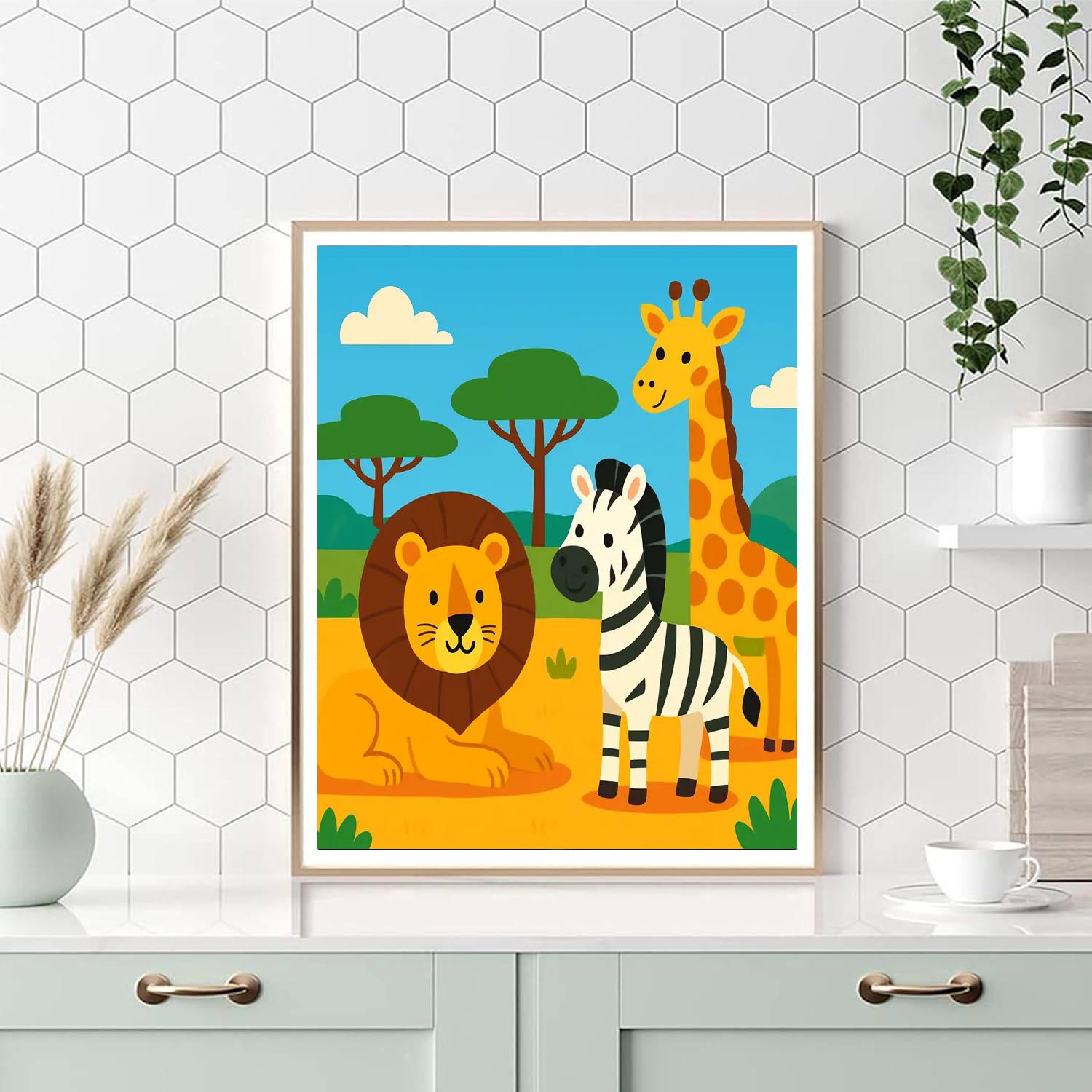 Exciting Wild Safari Paint By Number