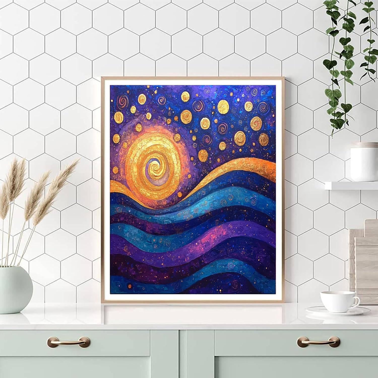 Frida Kahlo Inspired Illusions Of Infinity  Numbered Painting Kits