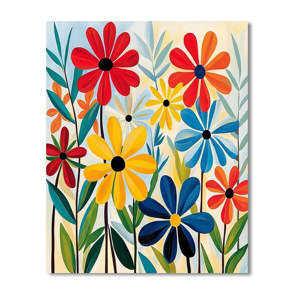 Henri Matisse Inspired Wildflower Medley  Paint By Numbers