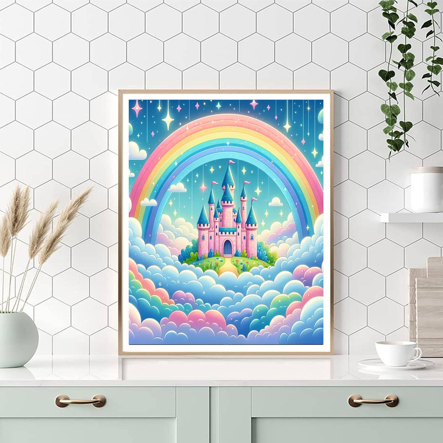 Celestial Cloud Castle Paint By Numbers Art