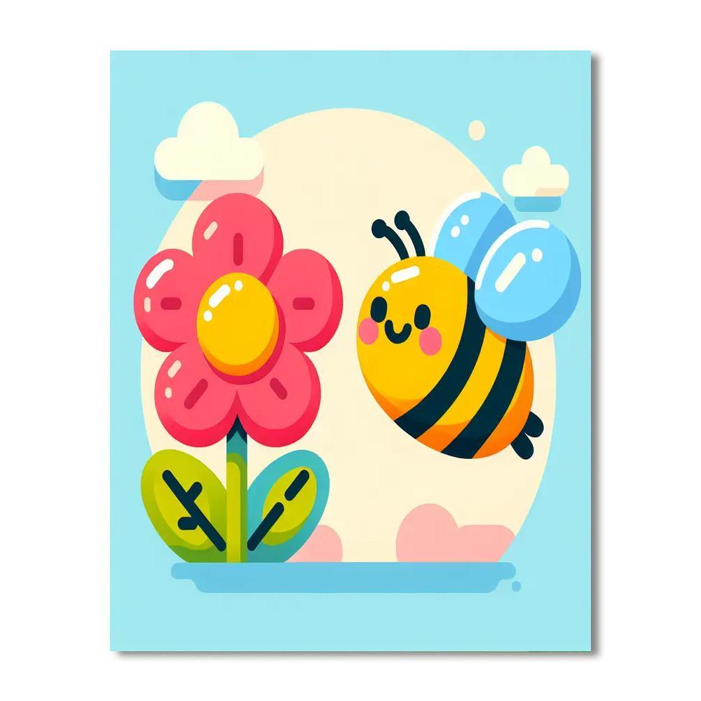 Blissful Bumblebee Paint By Color