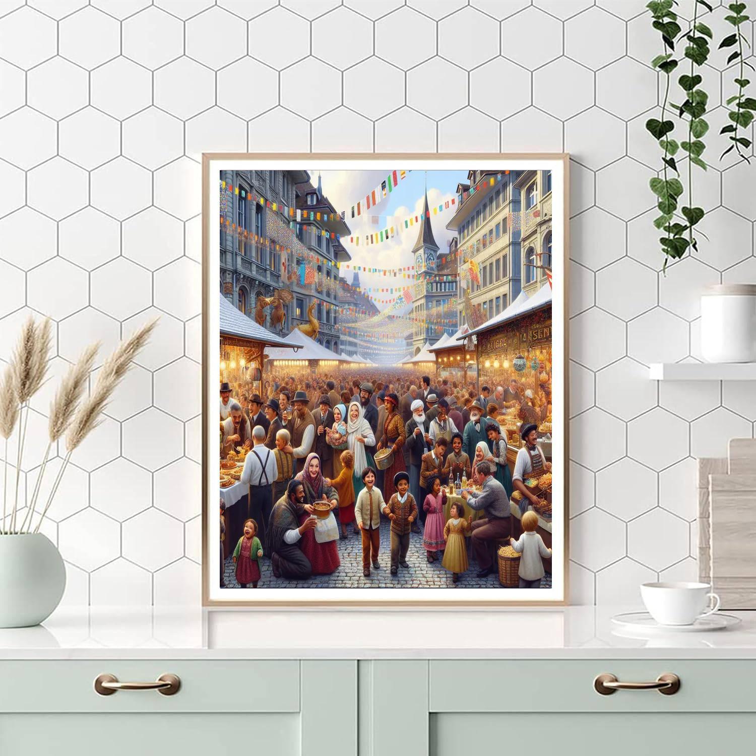 Zürcher Fest - DIY Painting By Numbers Kit - Artistry Rack