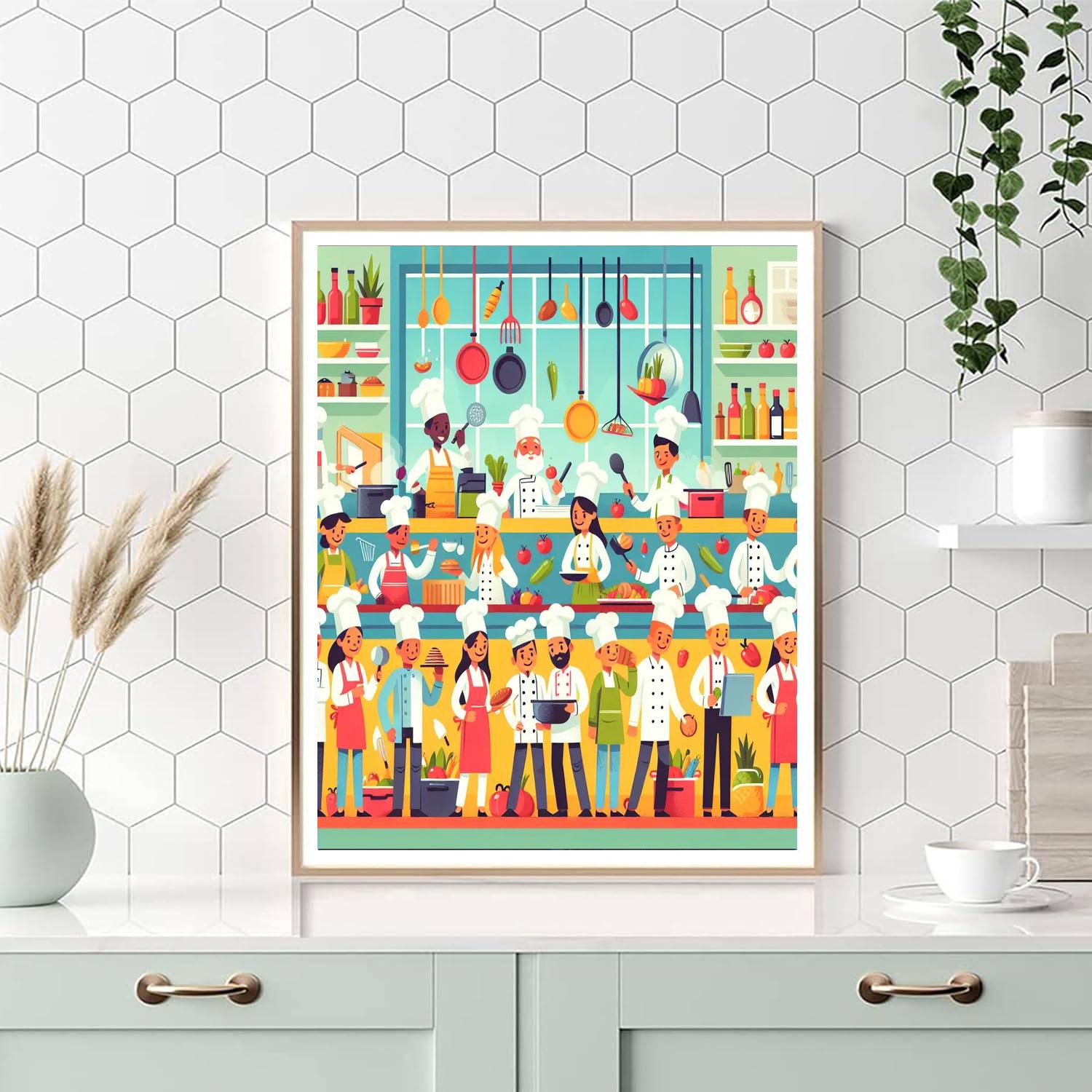 Little Chef's Kitchen Adventure Painting Number Kit