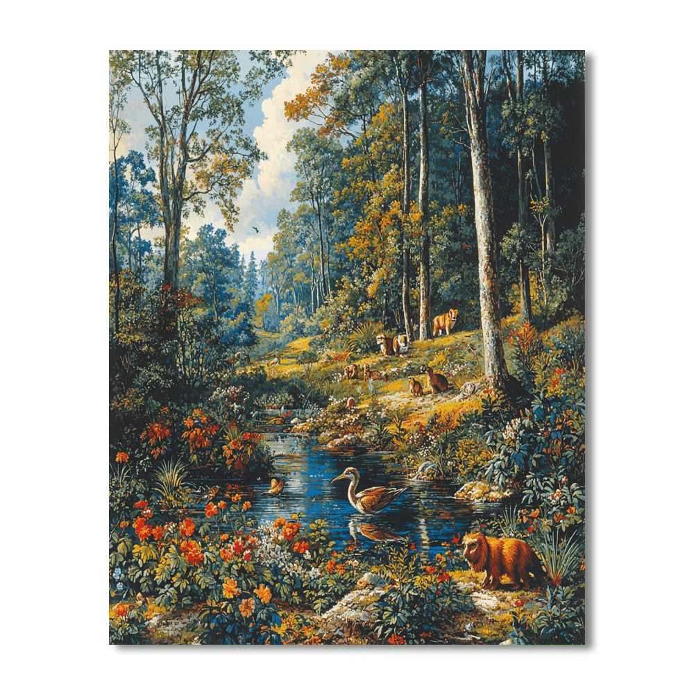 John James Audubon Inspired Wildlife Whispers  Numbered Painting Kits