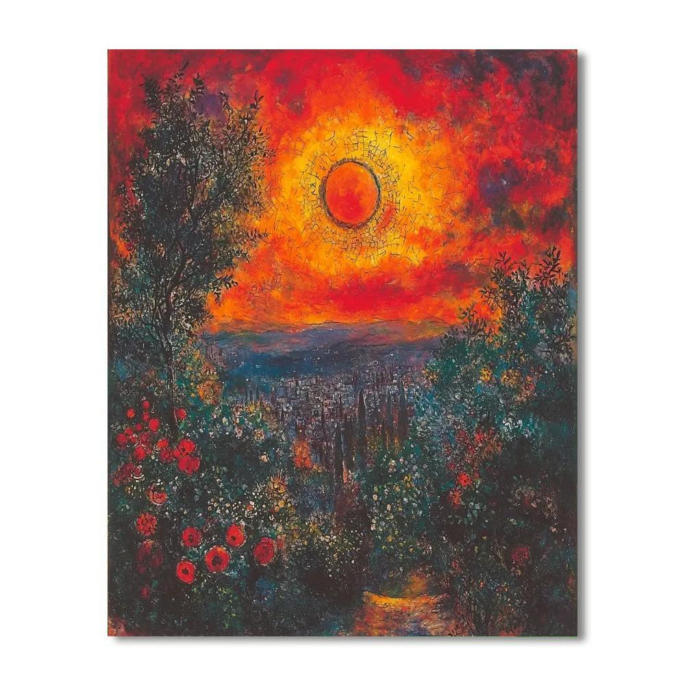 Marc Chagall Inspired Bohemian Sunset Reverie  Paint By Numbers Kits