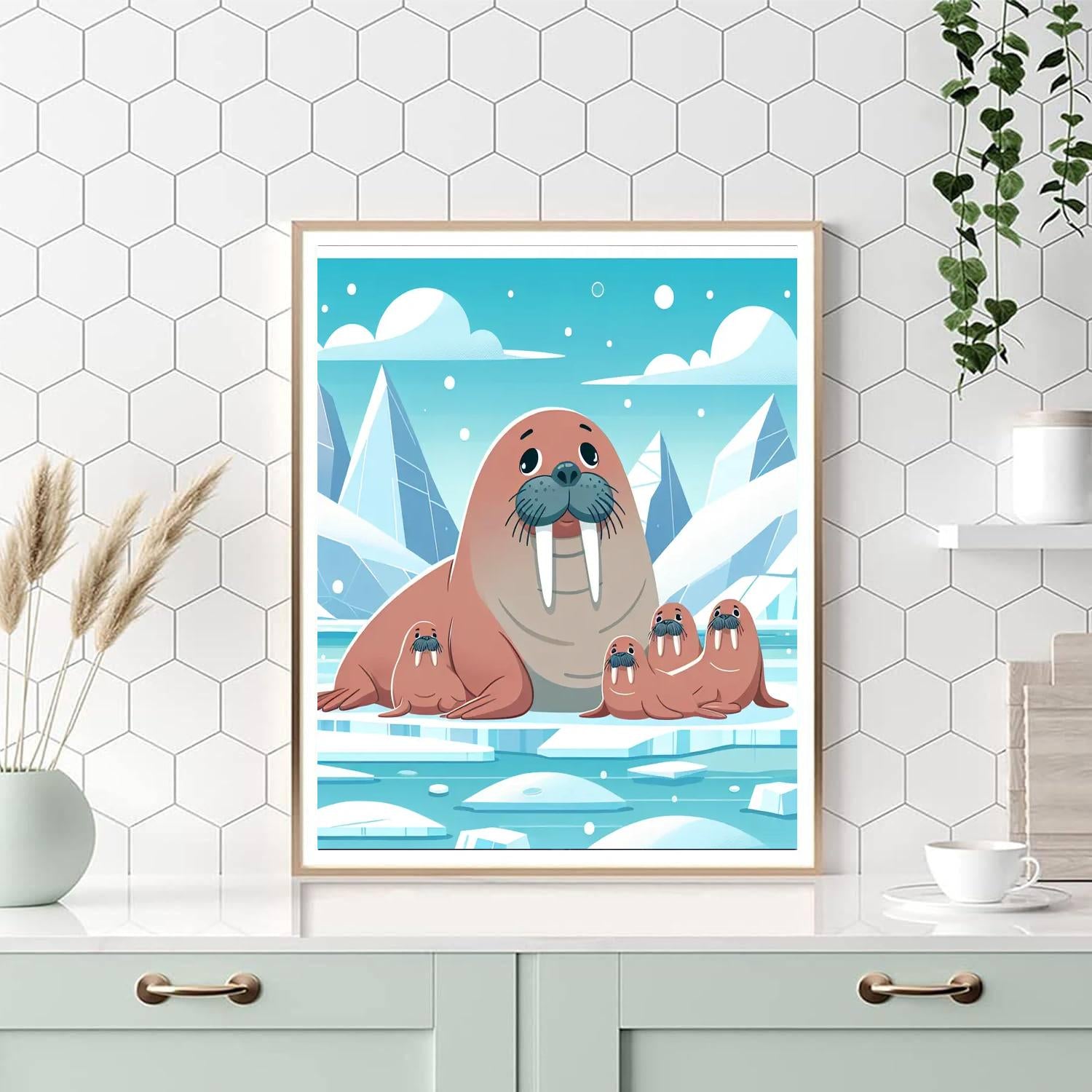 Wondrous Walruses Numbered Painting Kits