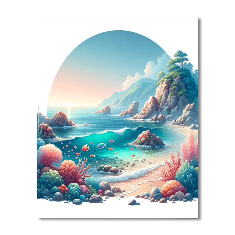 Mystical Ocean Cove Paint By Numbers
