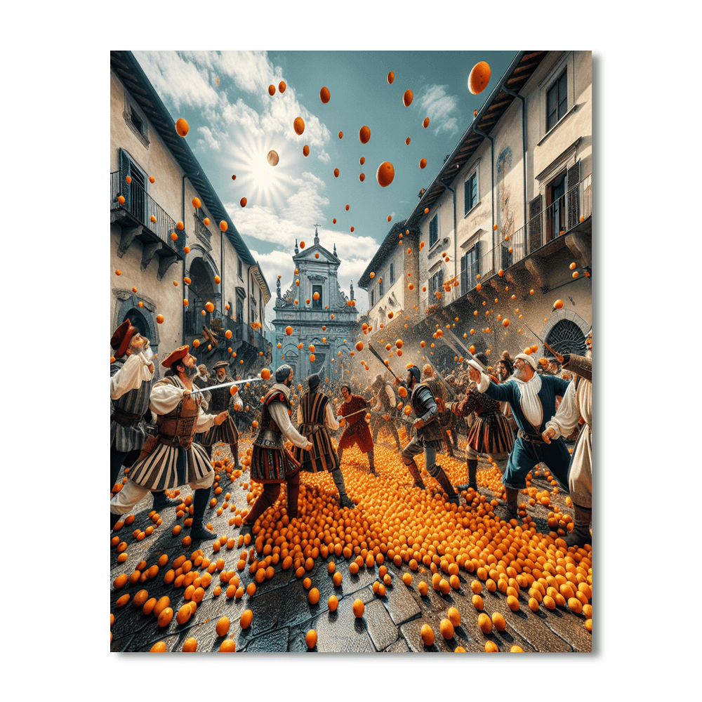 Carnevale Di Ivrea - Ivrea Paint By Numbers Art