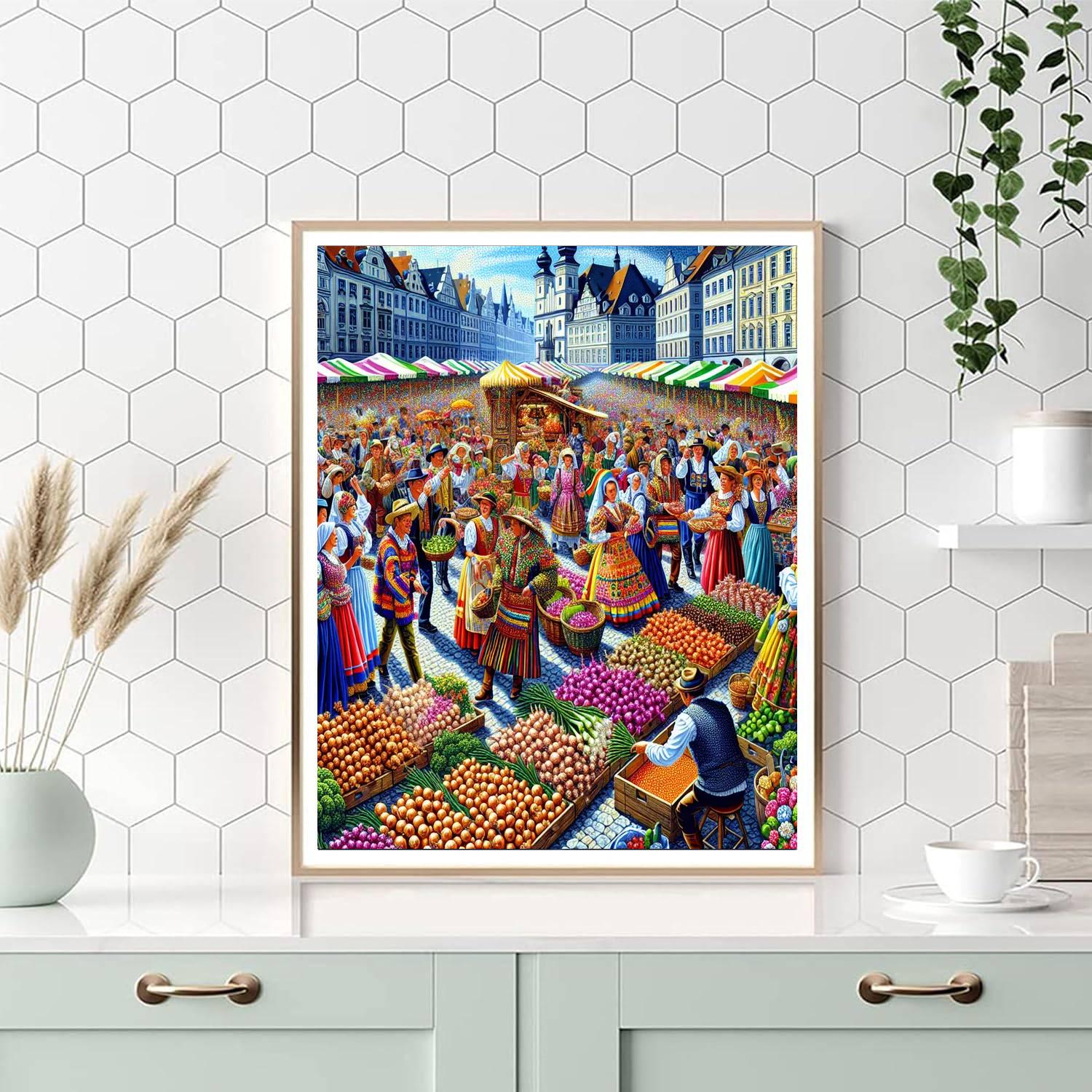 Zibelemärit - Bern, Switzerland Painting Number Kit