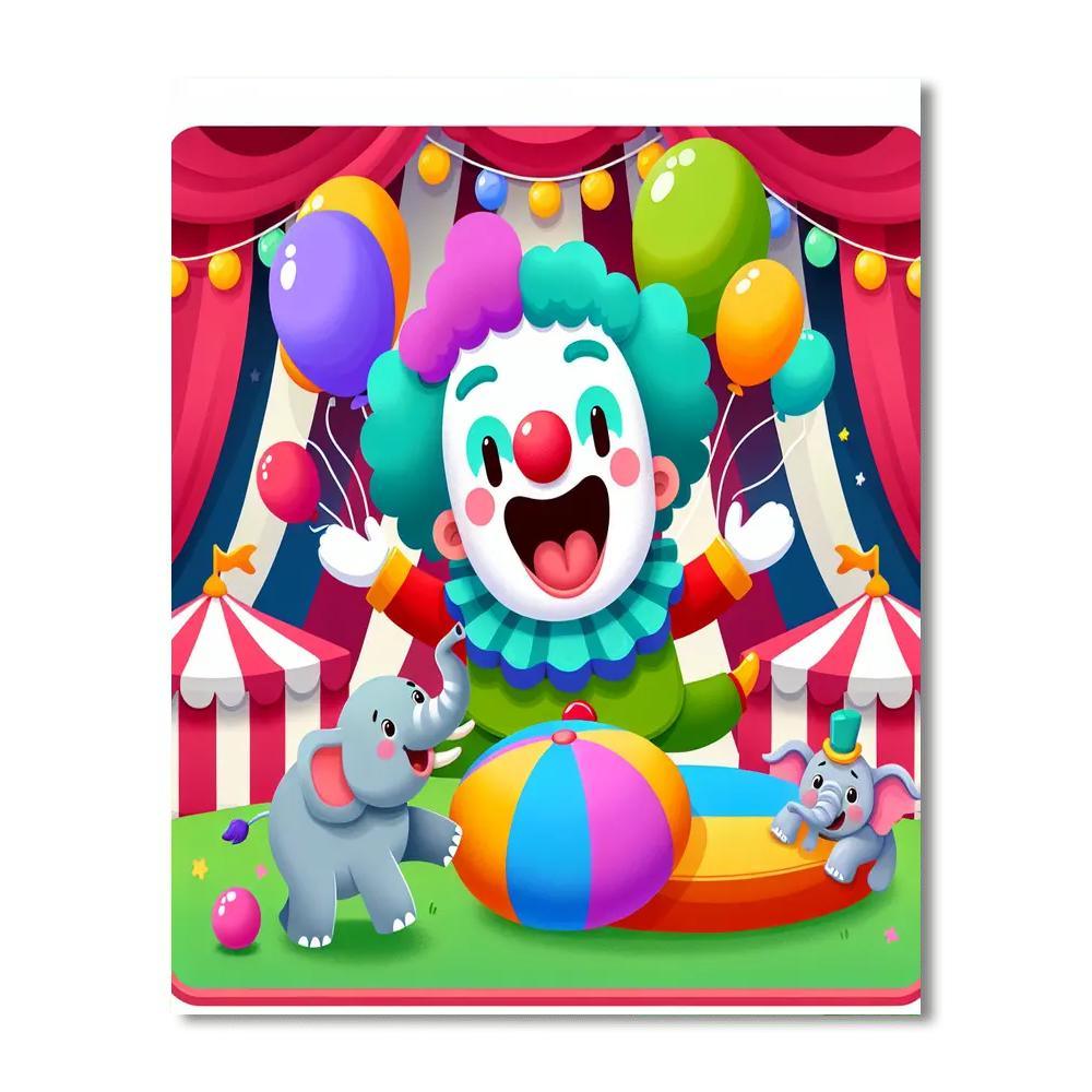 Cheery Circus Spectacle Paint By Color