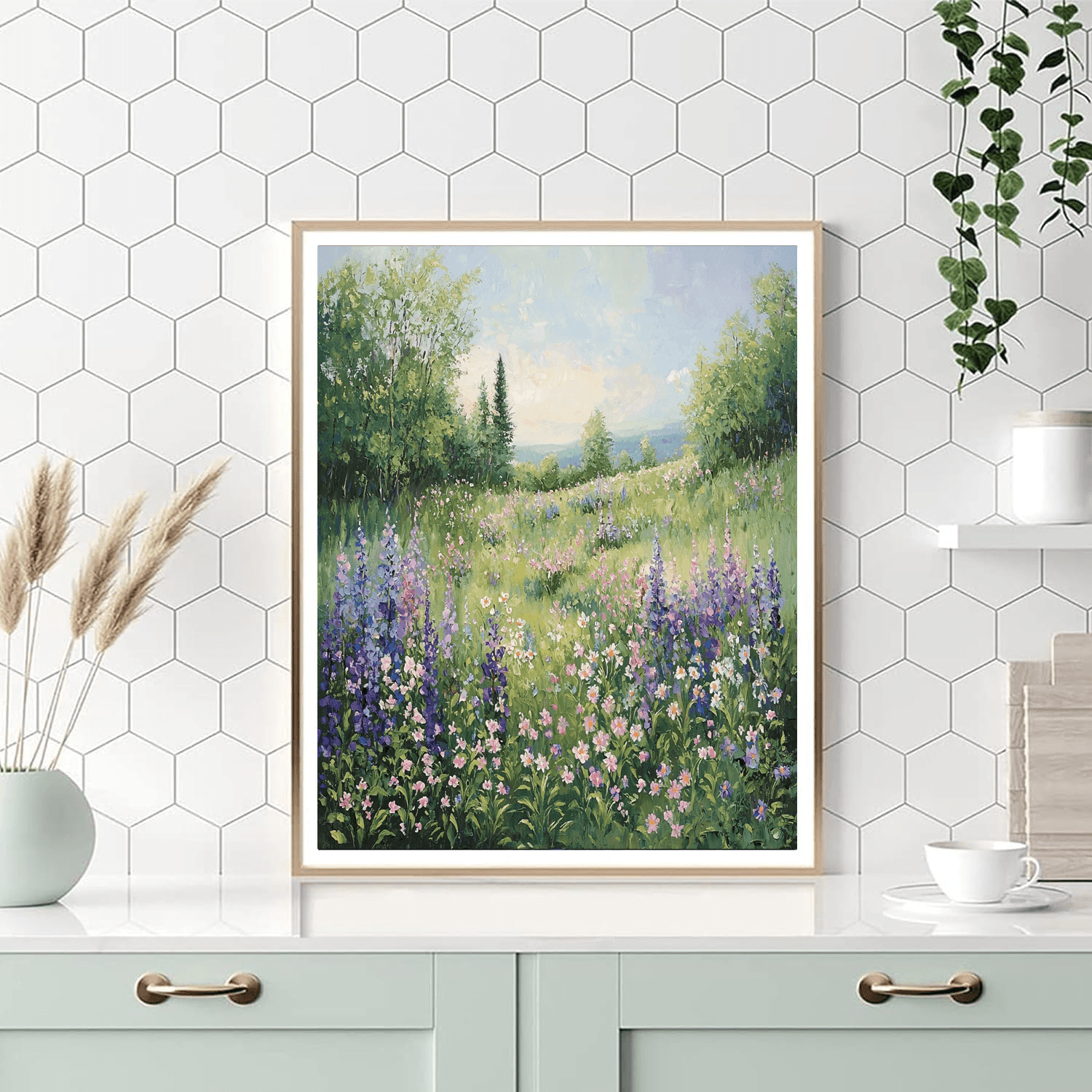 Claude Monet Inspired Ethereal Meadows  DIY Paint By Numbers