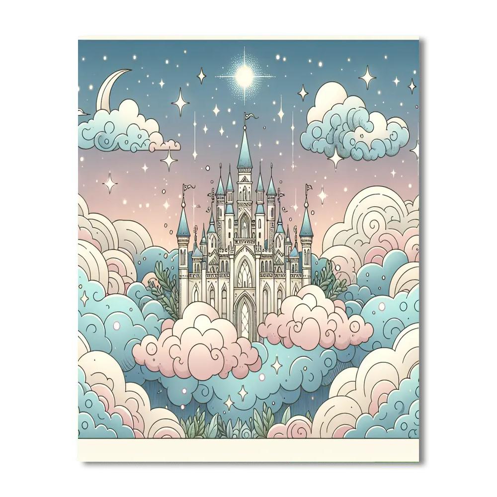 Cloud Castle Dreams Paint By Numbers Art