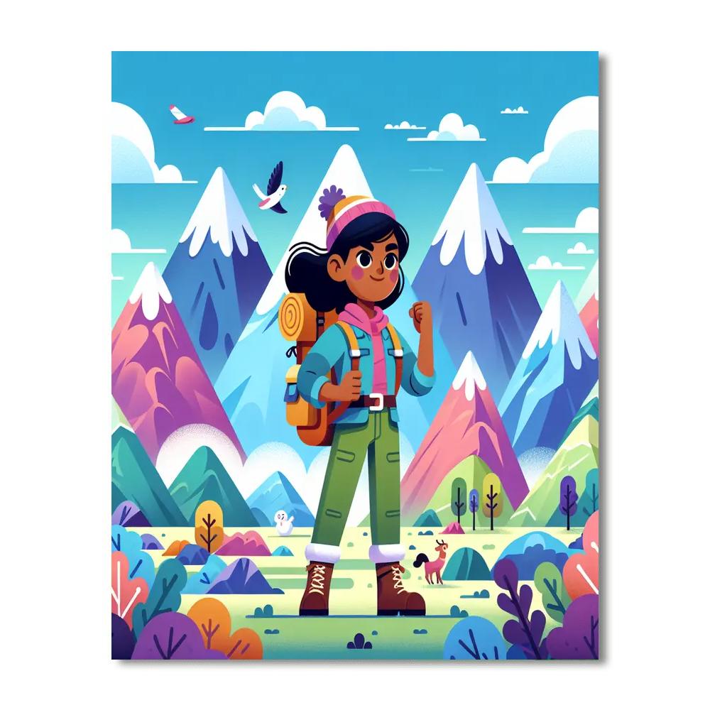 Mystery Mountain Expedition Painting Number Kit