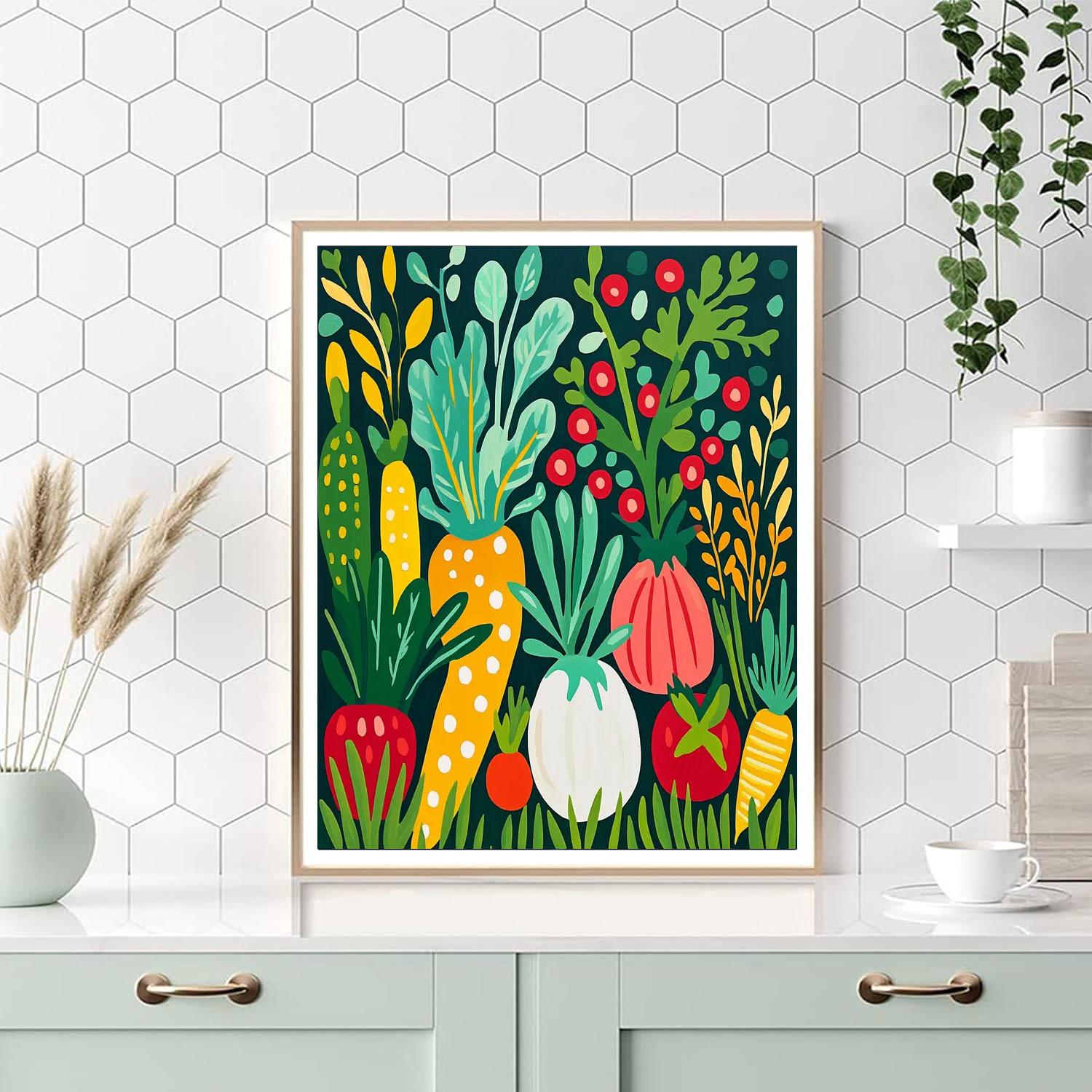 Henri Matisse Inspired Cheerful Garden Veggies  Paint By Numbers Kits