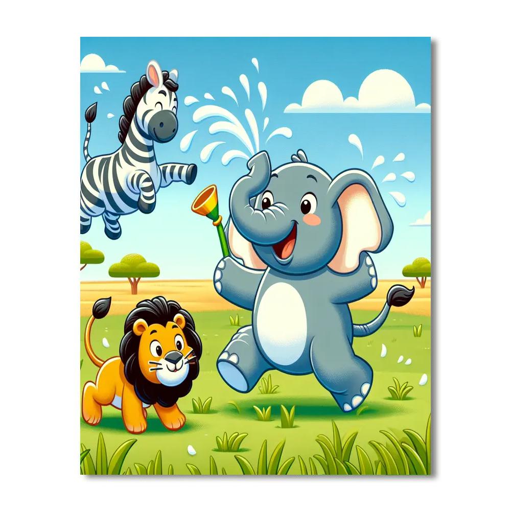 Sunny Safari Fun Paint By Numbers