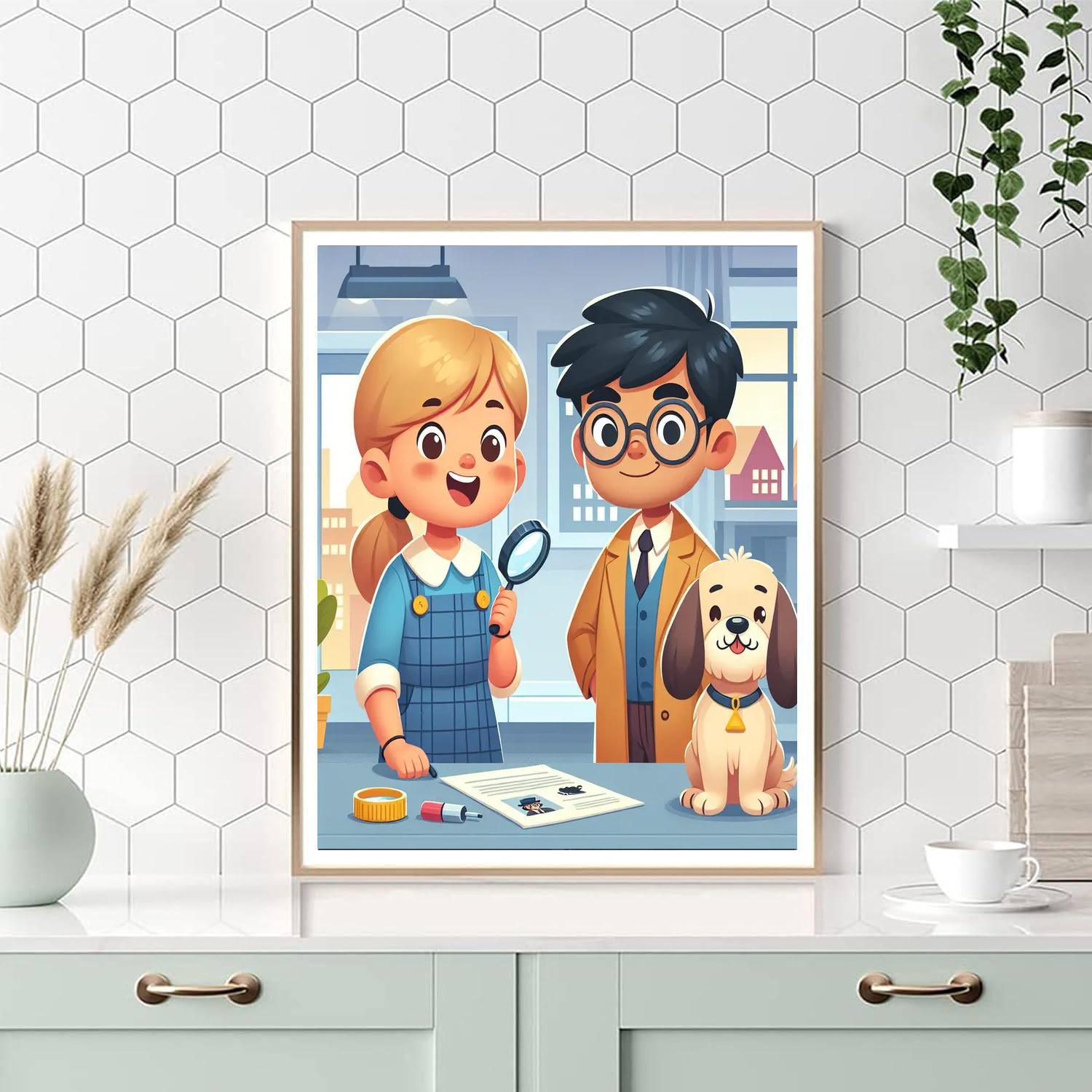 Mystery Detective Club DIY Paint By Numbers