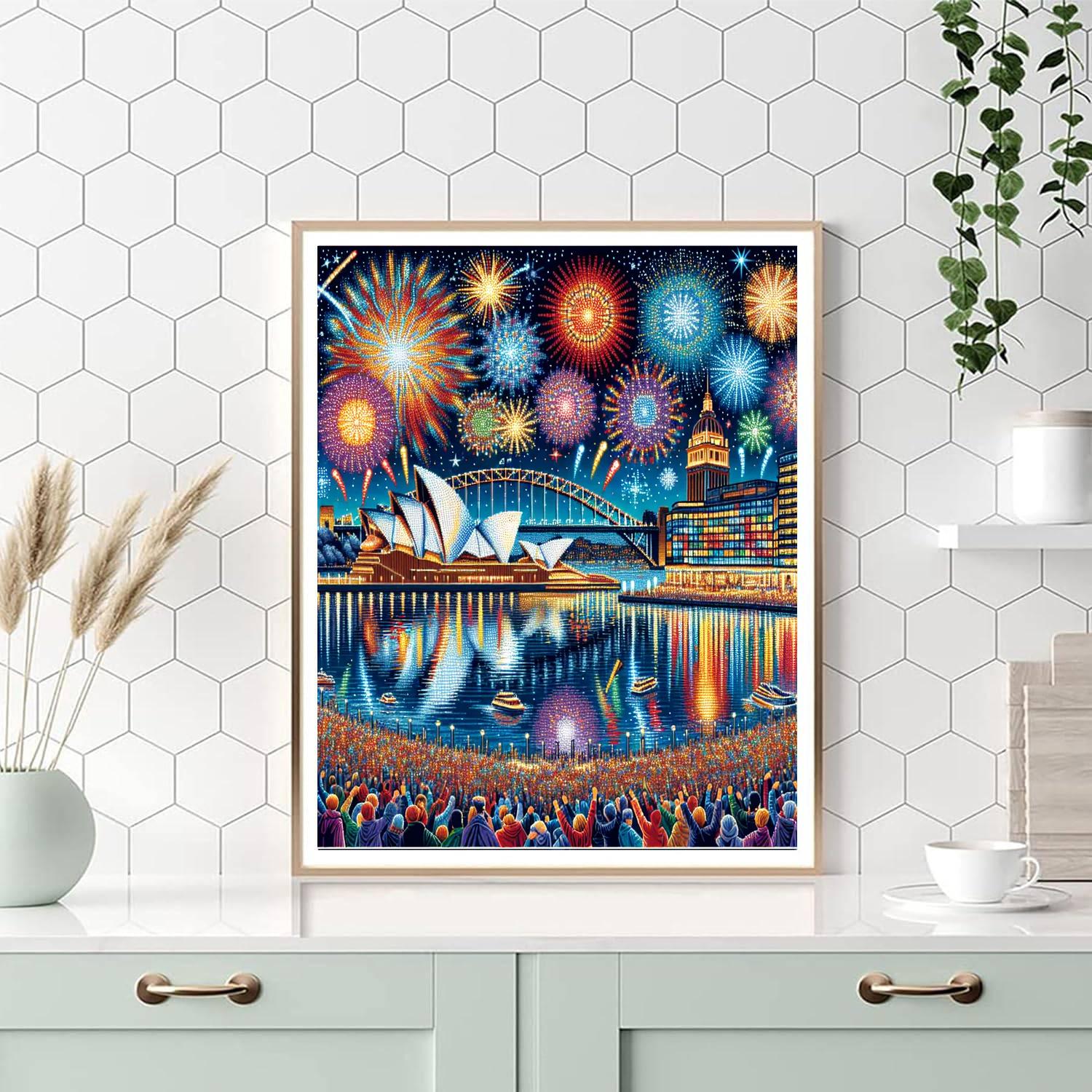 Sydney New Year’s Eve - Sydney, Australia Painting By Numbers Kit