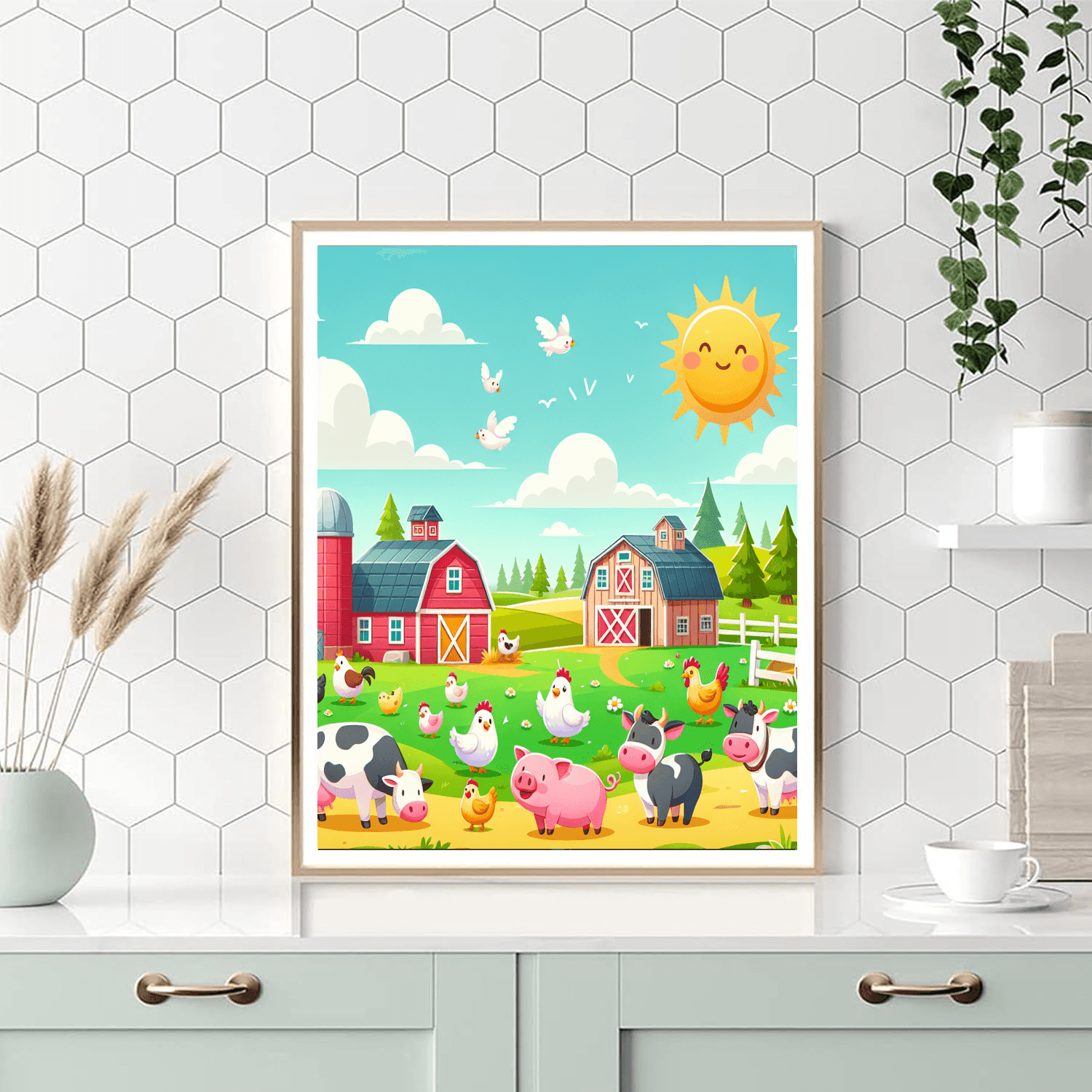 A Day At The Farm Paint By Color