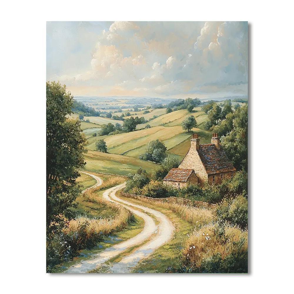 John Constable Inspired Rustic Trails  Paint By Numbers