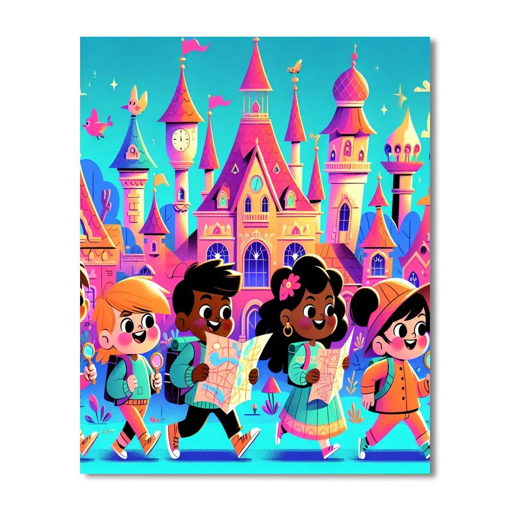 Fairy Tale Mystery Mansion Paint By Number