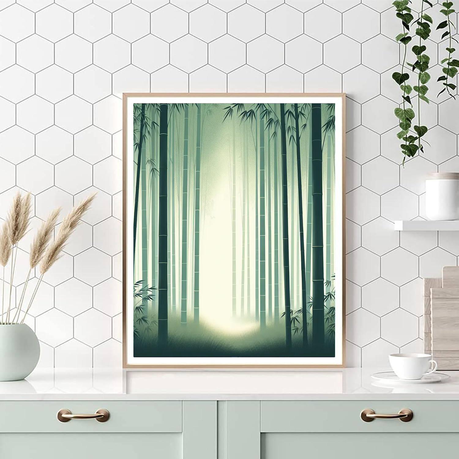 Harmonious Bamboo Oasis DIY Paint By Numbers