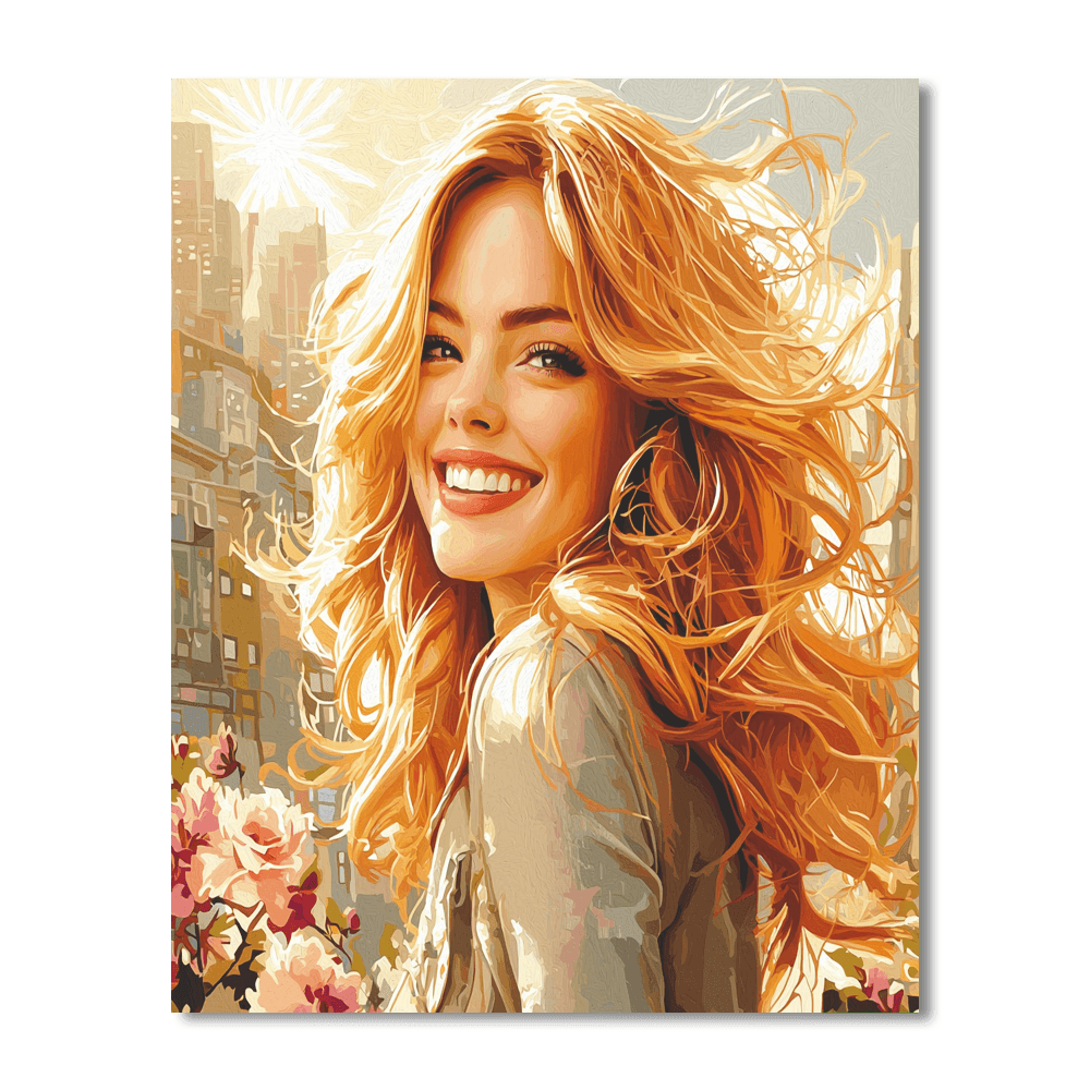 Emma Stone: The Radiant Charm Of Hollywood's Muse Numbered Painting Kits